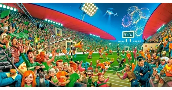 Castorland 400393-2 Puzzle Art Collection: Futbalové majstrovstvá