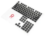 Redragon A130 PBT Doubleshot čierna / kryty kláves / 104 ks / US (A130Black)