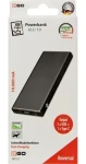 2GO 10000mAh čierna / Powerbanka / Power Delivery 42,5 W / Displej / 2x USB-C / 2x USB-A (797517)