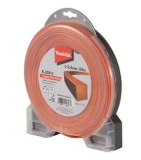 Makita E-02814 Struna nylonová hranatá 2.4mm 69m oranžová (E-02814)