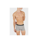 Pánske boxerky 111625 4R722 18111 sivá/biela/potlač - Emporio Armani L