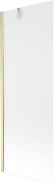 MEXEN/S - Next vaňová zástena FIX 70 x 150, dekor, zlatá kartáčovaná 895-070-000-00-30-55