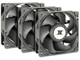 Inter-tech Fan Set 120 čierna / Ventilátor / 3ks / 120 mm / 4000 RPM / 245,97 CFM / 59,28 dB / 4-pin (88887368)