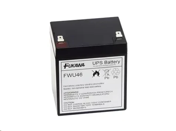 Fukawa FWU46 / Náhradná batéria pre UPS / náhrada za APC RBC46 / 12V / 5Ah (12978)