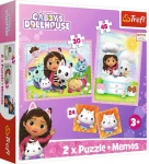 Trefl - Puzzle - Sada 3v1 Gábinin kúzelný domček