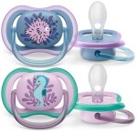 Philips AVENT Cumlík Ultra air obrázok 6-18m dievča (more) 2ks