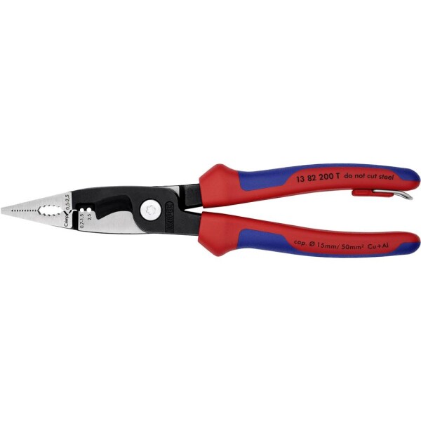 Knipex KNIPEX, 13 82 200 T, multifunkčné kliešte, s poistným očkom, 0.5 do 2.5 mm²; 13 82 200 T