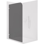 CERANO - Sprchová zástena Walk-in Orbis Ľ/P - 8 mm - biela matná, grafitové sklo - 90x200 CER-978758