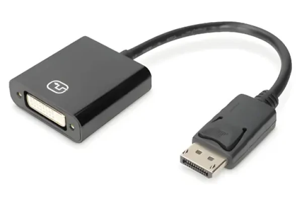 Digitus mini DisplayPort - DVI-I / Redukcia / 0,15 m / Full HD 1080p / 60 Hz / aktívny (DB-340414-001-S)
