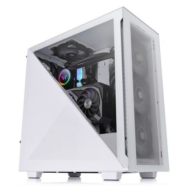 Thermaltake Divider 300 TG biela / ATX / 1x USB-C 3.2 / 2x USB-A 3.0 / bez zdroja / priehľadná bočnica (CA-1S2-00M6WN-00)