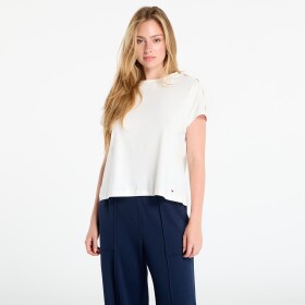 Tričko Tommy Hilfiger Gold Button Ss Tee White S