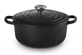 Le Creuset Signature Hrniec s pokrievkou 20 cm čierna (21177200000430)