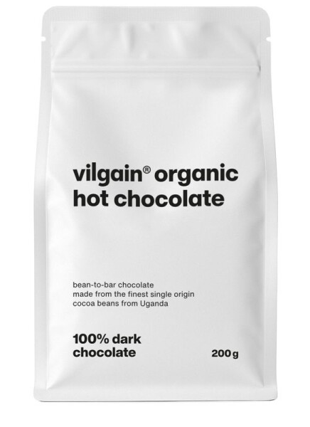 Vilgain Horúca čokoláda BIO – 100 % tmavá čokoláda 200 g