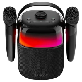 Sencor SSS 3450K čierna / reproduktor s bezdrôtovými mikrofónmi / 35W / 8000mAh / Bluetooth 5.3 / USB-C / IPX5 (8590669366583)