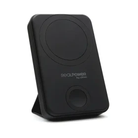 RealPower PB-10000 Mag+Watch čierna / Powerbanka 10 000 mAh / MagSafe bezdrôtové nabíjanie / USB-C PD 20W (444408)