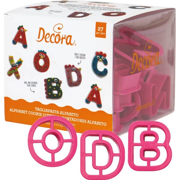 Vykrajovátka abeceda 27ks 5,2×2,2cm - Decora - Decora