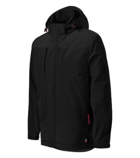 Vertex pánska zimná softshellová bunda čierna 3XL