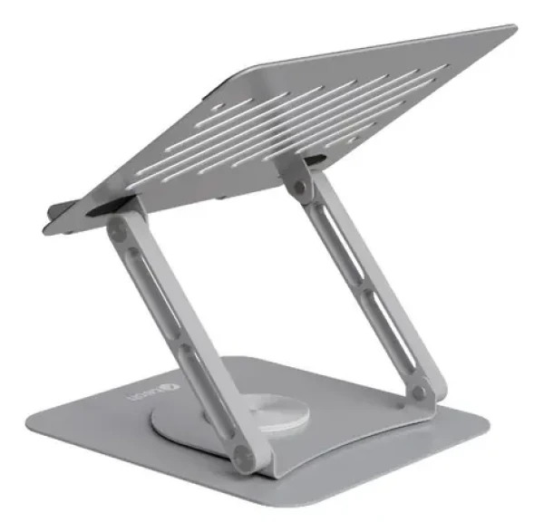 C-tech Quallis NTS-200 / Stojan na notebook / do 15,6" / 360° rotácia / nastaviteľná výška / hliník (NTS-200)