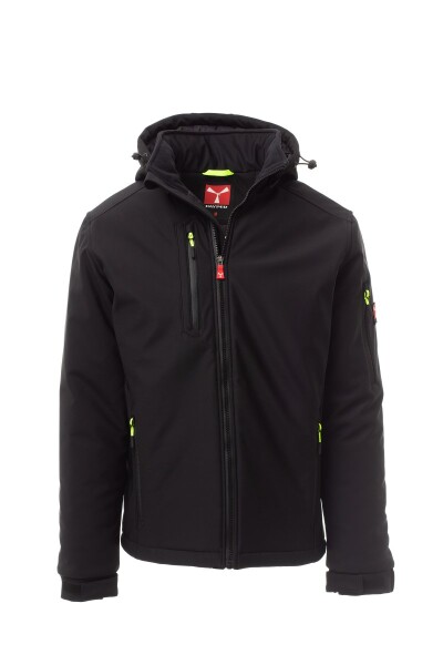 Zateplená softshell bunda Payper CREEK PAD Farba: Čierna/ Čierna, Veľkosť: XS (S00330048914018XS)