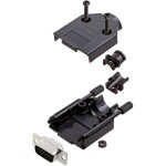 Amphenol L17DTPK-P-09+L717HDE15P sada D-SUB kolíkové lišty 180 ° Pólov: 15 spájkovaný 1 ks; L17DTPK-P-09+L717HDE15P