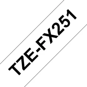 Brother TZE-FX251 biela/čierna / Páska pre tlačiareň štítkov / flexibilná / laminovaná / 24 mm / 8 m (TZE-FX251)