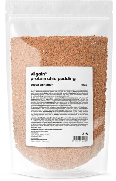 Vilgain Protein Chia Pudding – Kakao a škorica 480 g