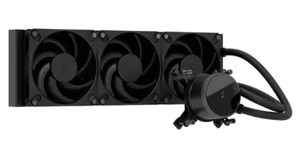 Fractal Design Radius 360 čierna / Komplet vodného chladenia CPU / 360 mm (FD-W-RA1-3601)