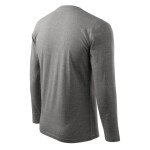 Mafini Tričko s dlhým rukávom M MLI-11212 dark grey melange 3XL