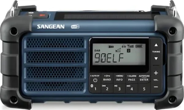 Sangean MMR-99 modrá / Prenosné rádio / DAB+ / Núdzové rádio / Kľukové dynamo / Solárne nabíjanie (MMR-99 DAB BLAU)