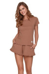 Dámske pyžamo 4315 brown - Doctornap Hnědá M