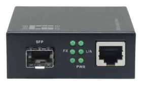 LevelOne GVM-2000 čierna / Media konvertor / RJ45/SFP / 1000 Mbit/s / VLAN / Webový manažment (GVM-2000)