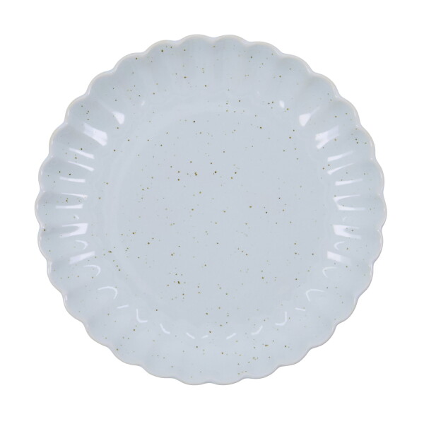 House Doctor Dezertný tanier Scallop Light Blue