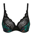 Čipková podprsenka kosticou PLAYTEX FLOWER ELEGANCE UNDERWIRED BRA PLAYTEX čierna