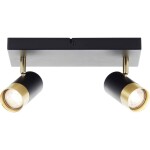 Brilliant G03413/86 Deckenleuchte 33cm stropné svetlo GU10 Čierna/piesková, zlatá (matná); G03413/86