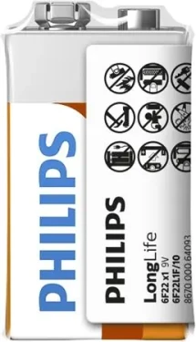 Philips batéria 9V Long Life - 1ks (6F22L1F/10)