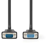 Nedis VGA kábel čierny / Kábel / VGA-VGA / Poniklované konektory / 2 m / Max. 1280x800 (CCGL59100BK20)