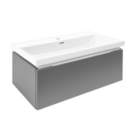 Kúpeľňová skrinka s umývadlom SAT Feel 80x30x44, 8 cm antracit mat SATFEEL80ANTU4 SATFEEL80ANTU4