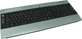 Acutake ACU-OFFICEKEYBOARD 1 / USB / PS2 / CZ / Čierno-strieborná