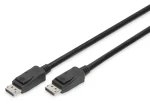 Digitus DisplayPort kábel DP/M-DP/M čierna / Video kábel / 2 m / so zámkom / UHD 8K / DP 1.3/1.4 (AK-340106-020-S)