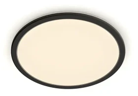 Philips SuperSlim CL550 čierna / Stropné LED svietidlo / 15W / 2700K / O 25 cm (929002667501)