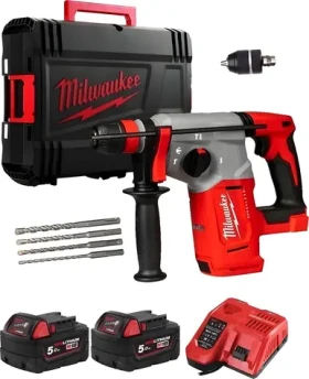 Milwaukee M18 BLHX-502X / Aku Vŕtacie kladivo / 18V / 2x5.0Ah / SDS- PLUS / 2.3 J (4933478892)