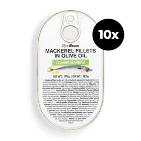 Filety z makrely v olivovom oleji - GymBeam (10 x 170 g) (108850-3-10x170g)
