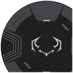 Diablo Chairs Protišmyková podložka pod hernú stoličku čierno-šedá / Podložka / guľatá / protišmyková (2093)