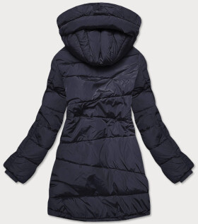 Tmavomodré asymetrické dámske sako (M-21113) odstíny modré S (36)