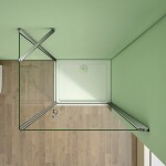 H K - Obdĺžnikový sprchovací kút MELODY D1 80x76 cm s jednokrídlovými dverami vrátane sprchovej vaničky z liateho mramoru SE-MELODYD18076/THOR-8076