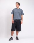 Carhartt WIP OG Double Knee Short Snake Camo, Black heavy stone wash M