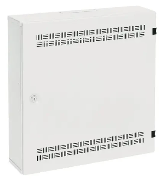 Solarix LC-18 biela / Nástenný dátový rozvádzač / 550x550x150 mm / lišty 2U, 4U, 11U / IP20 (86000572)