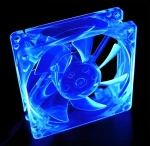 Primecooler PC-UV8025L12B UV modrá / Ventilátor do PC / 80mm / 3pin / 2000 rpm (PC-UV8025L12B)