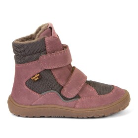 Dievčenská zimná barefoot obuv TEX WINTER Gray Pink, Froddo, G3160233-6, ružová - 39