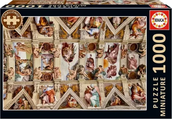 Educa Miniatúrne puzzle Sixtínska kaplnka